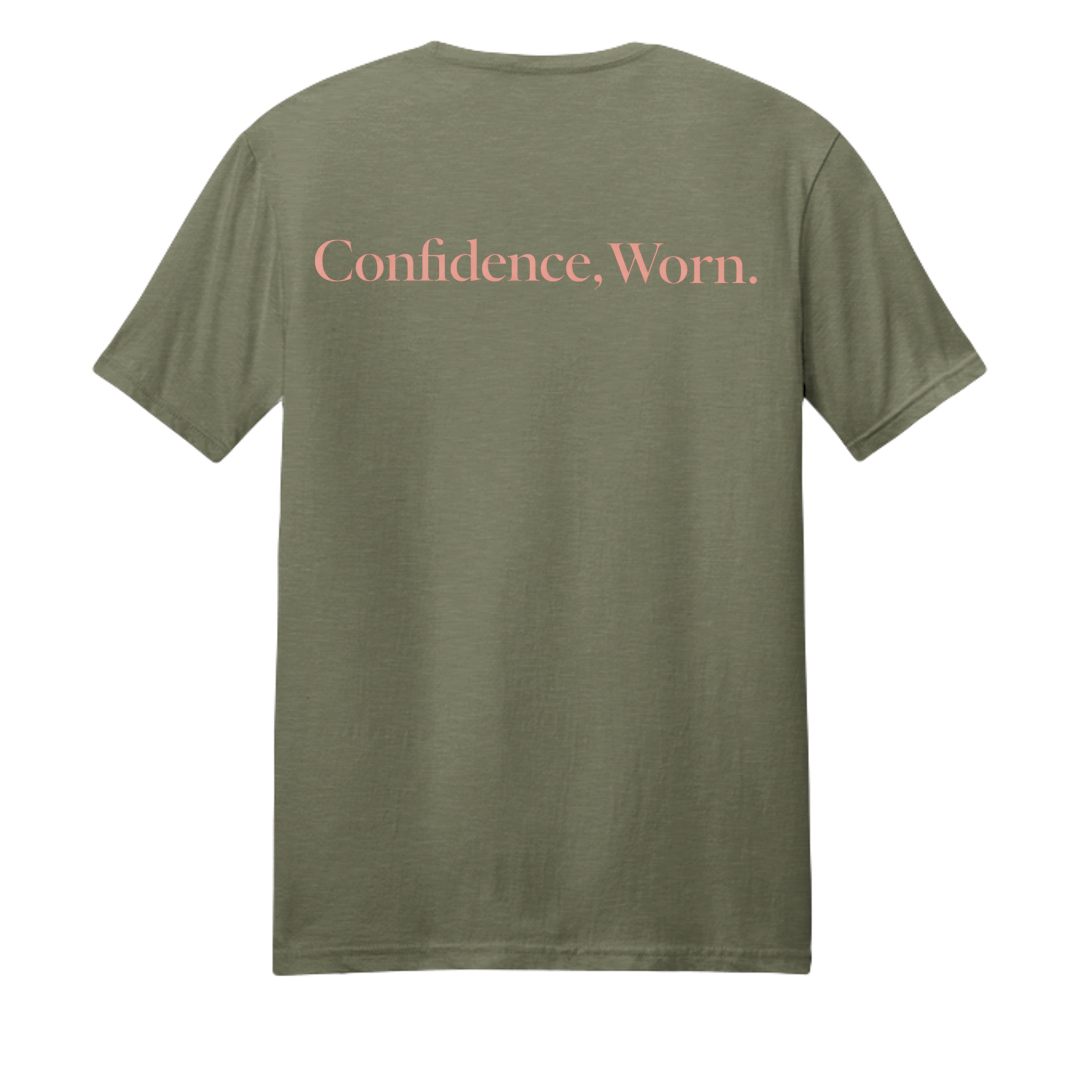 Heather Military Green - 602CVC - BACK