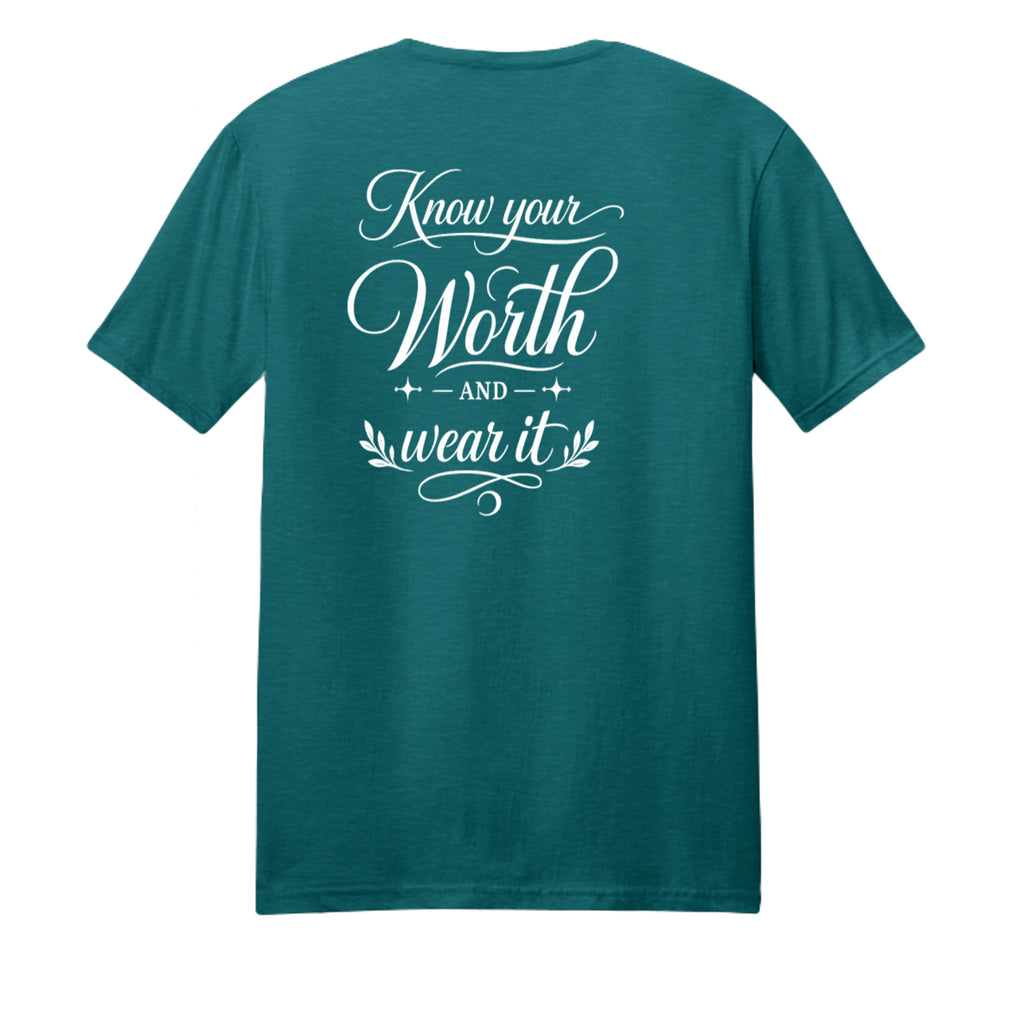 Heather Deep Teal - 602CVC - BACK