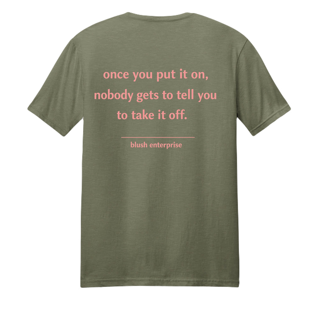 Heather Military Green - 602CVC - BACK