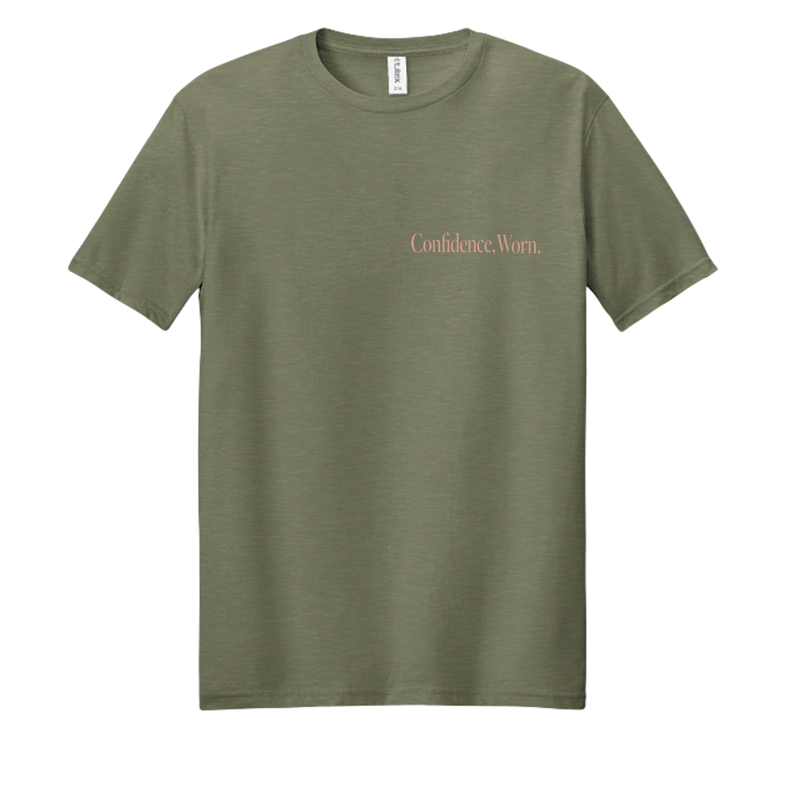 Heather Military Green - 602CVC - FRONT