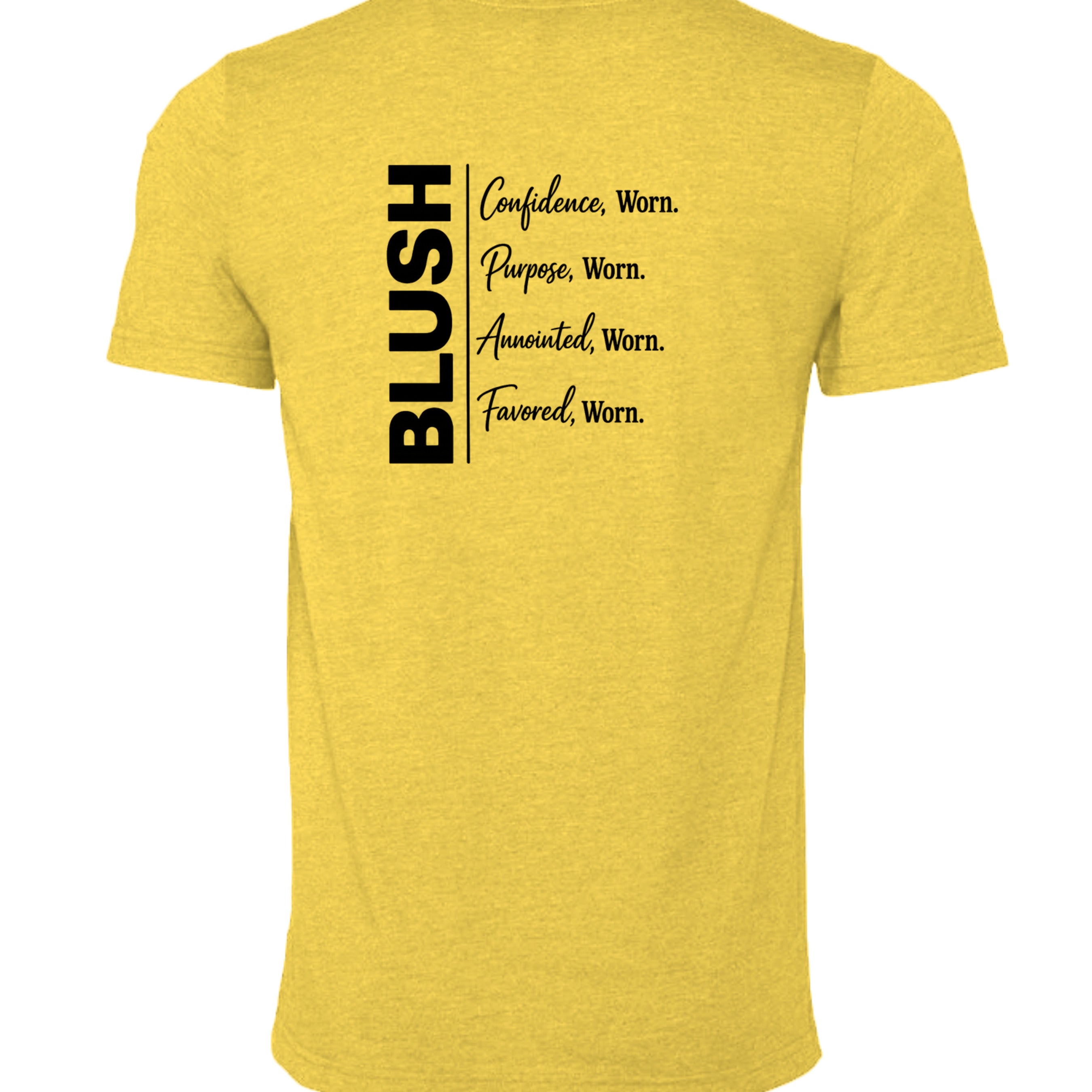 HEATHER YELLOW - 3001CVC - BACK